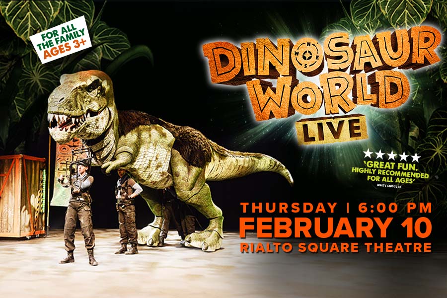 dinosaur world live Thursday February 10 at 6 PM