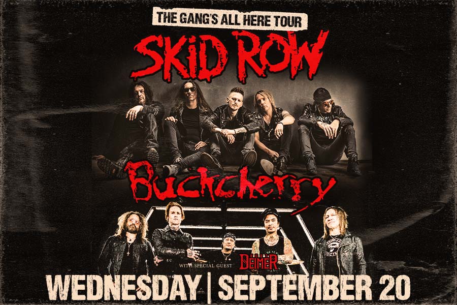 Just Announced: Skid Row and Buckcherry’s The Gang’s All Here Tour Coming to Rialto Square Theatre