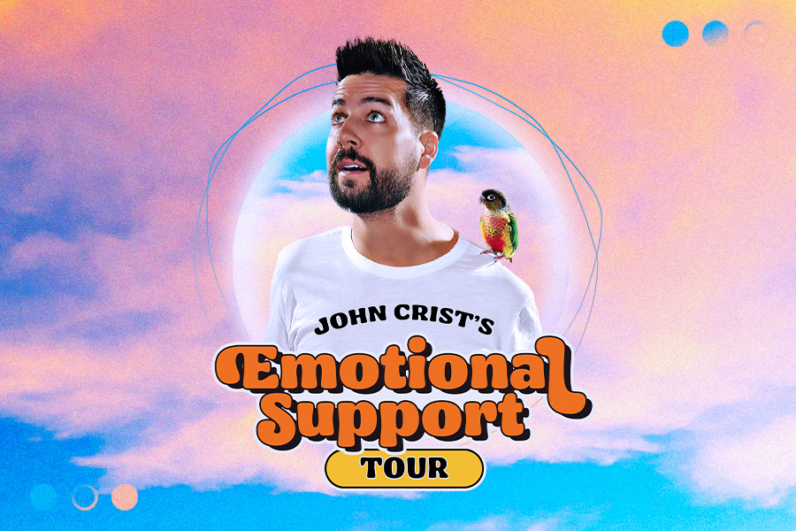 Just Announced – John Crist: Emotional Support Tour will be at Rialto Square Theatre